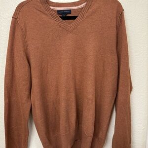 Banana Republic Men's Tan V-Neck Sweater